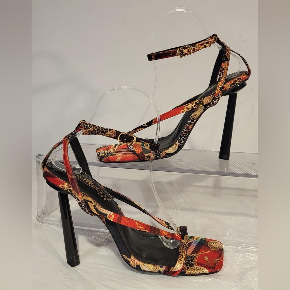 🎇PRICE DROP...CATHY DIN multi color strappy heels